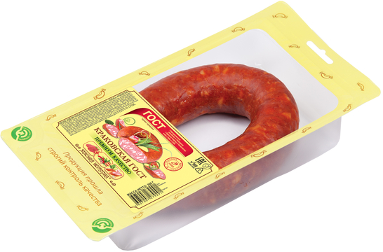Колбаса Краковская ГОСТ, кольцом, в натуральной оболочке