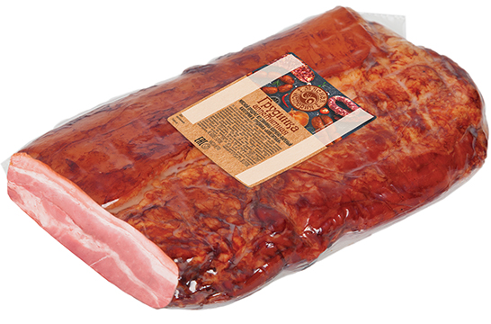 Грудинка Аппетитная копчено-вареная