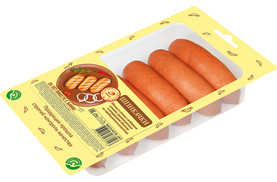 Шпикачки Иней, в натуральной оболочке