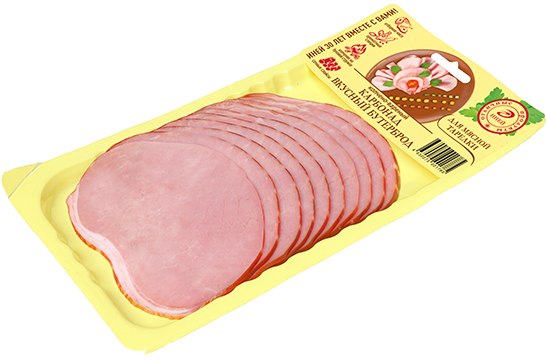 Карбонад Вкусный бутерброд копчено-вареный