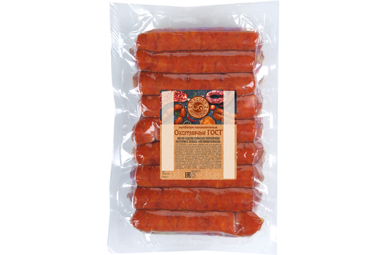 Колбаски Охотничьи ГОСТ полукопченые