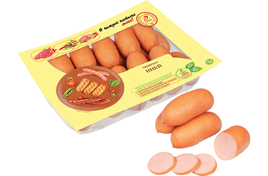 Сардельки Иней, в натуральной оболочке