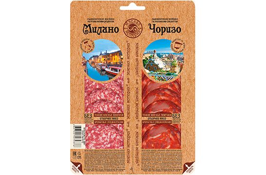 Колбасы Чоризо/ Милано сырокопченые, микс