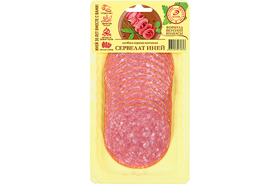 Колбаса Сервелат Иней, варено-копченая