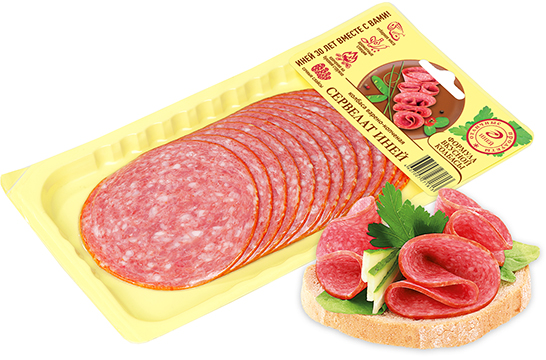 Колбаса Сервелат Иней, варено-копченая