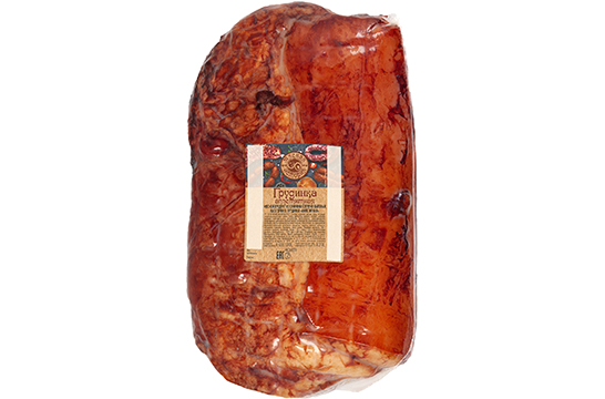 Грудинка Аппетитная копчено-вареная