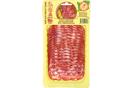 Колбаса Домашняя из свинины сырокопченая